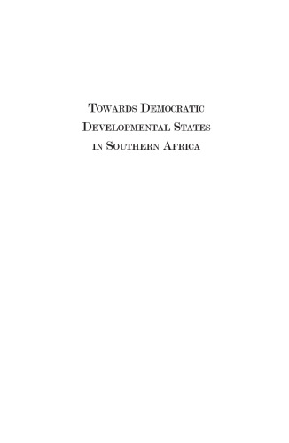 Towards democratic development states in Southern Africa