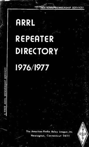 The ARRL repeater directory 1976-1977