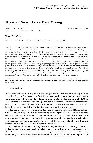 Bayesian Networks for Data Mining
