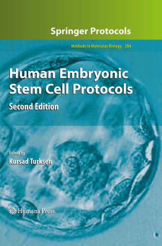 Human Embryonic Stem Cell Protocols