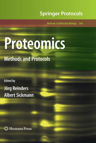 Proteomics: Methods and Protocols