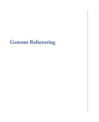 Genome Refactoring