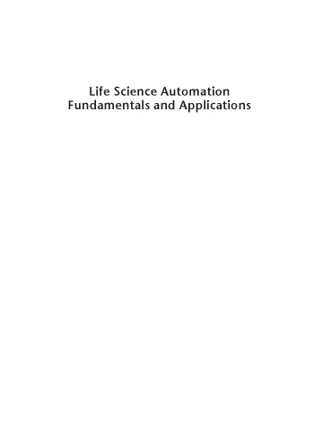 Life science automation fundamentals and applications