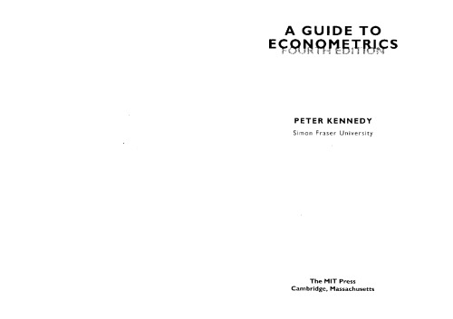 A Guide to Econometrics