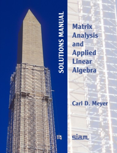 Matrix Analysis and Applied Linear Algebra (solutions)