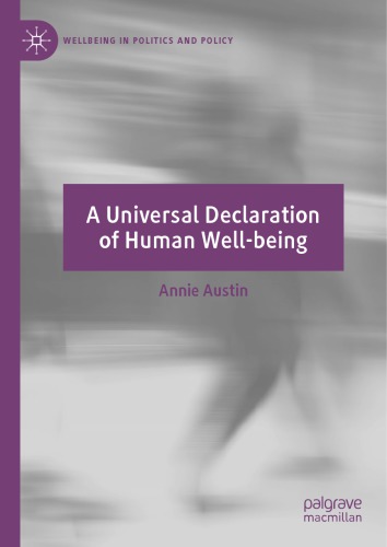 A Universal Declaration Of Human Well-being