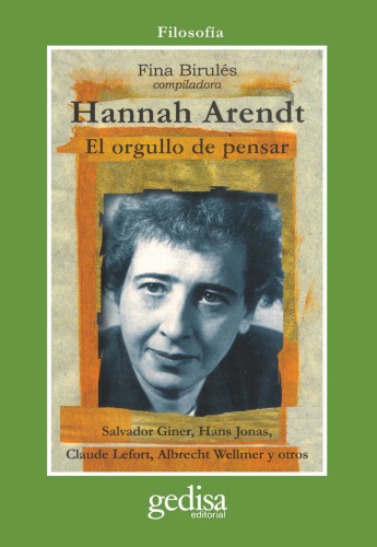 Hannah Arendt: el orgullo de pensar