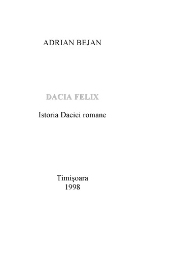 Istoria Daciei Romane