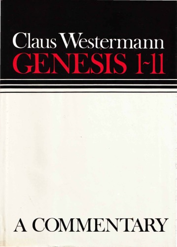Genesis 1-11: A Continental Commentary