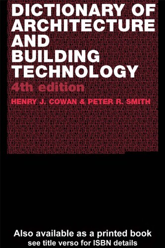 Architecture - Dictionary of Architecture and Building Technology