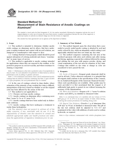 Metallic And Inorganic Coatings; Metal Powders, Sintered P-M Structural Parts