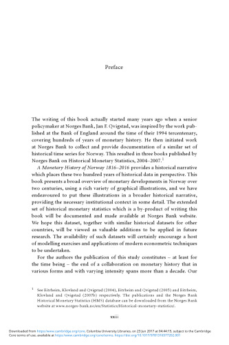 A Monetary History of Norway, 1816–2016