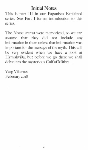 Paganism Explained, Part III: The Cult of Mithra & Hymiskvida