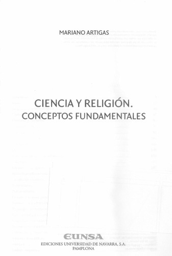 CIENCIA Y RELIGION. CONCEPTOS FUNDAMENTALES