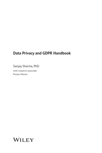 Data Privacy And GDPR Handbook