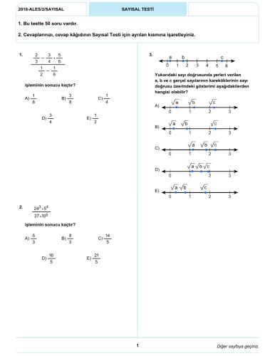 ALES-2 30 Eylül 2018