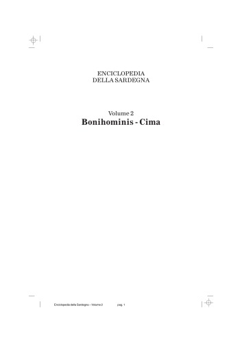 Grande Enciclopedia della Sardegna, vol. 2 (Bonihominis - Cima)