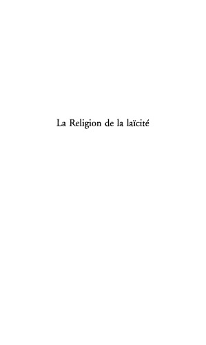 La religion de la laïcité