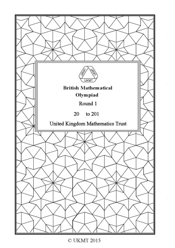 British Mathematical Olympiad Round 1 2011-2014