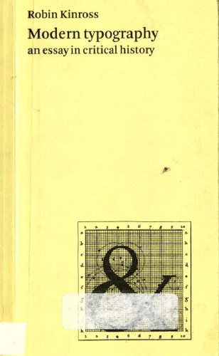 Modern Typography: An Essay in Critical History