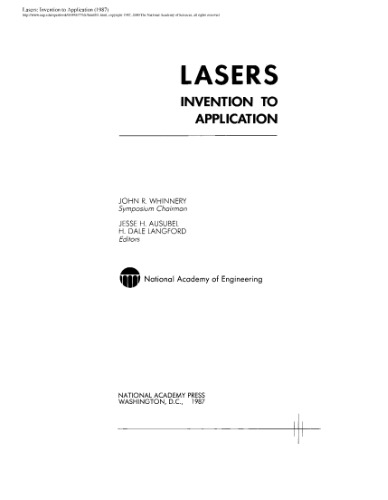 Lasers: Invention to application