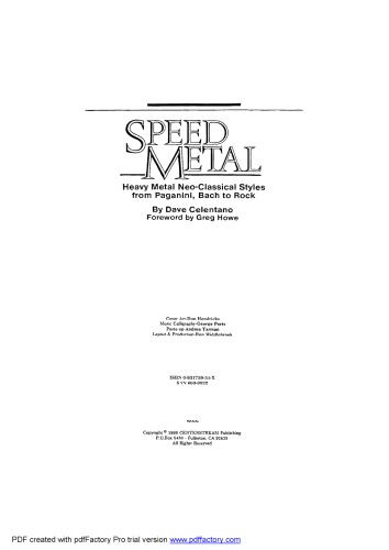 Heavy Metal Neo-classical Styles from Paganini