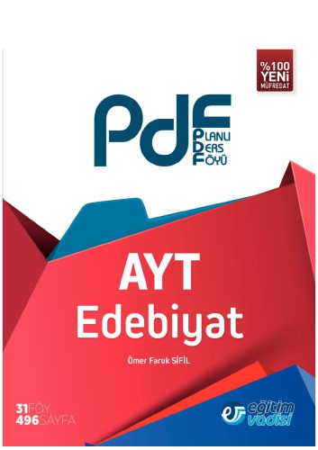 Eğitim Vadisi AYT Edebiyat Planlı Ders Föyü.