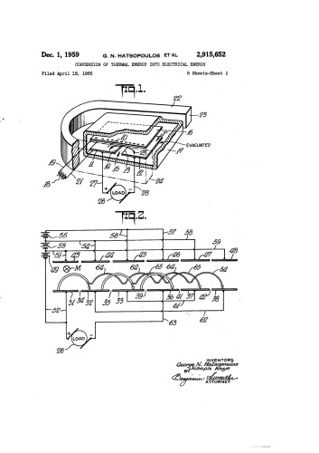 Conversion of Thermal to Electrical Energy patent