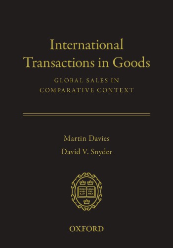 International Transactions in Goods: Global Sales in Comparative Context