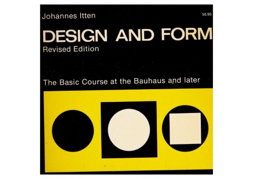 Design and Form: The Basic Course at the Bauhaus and Later
