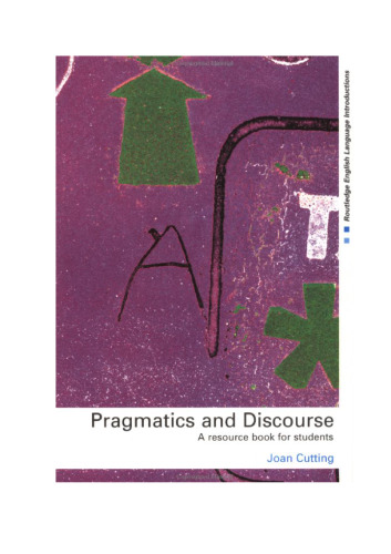 Pragmatics and Discourse - A Resource Book for Students
