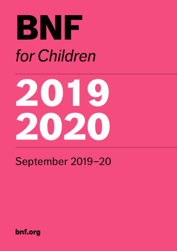 BNF for Children 2019-2020