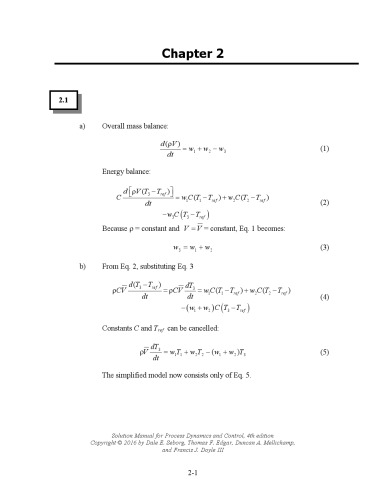 Process Dynamics and Control,  Solutions