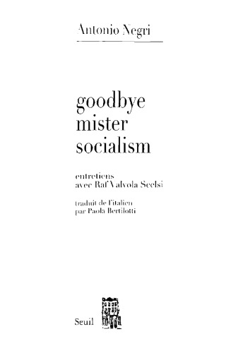 Goodbye mister socialism