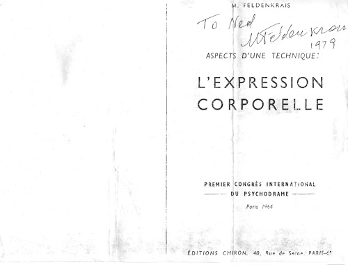 Aspects d’une technique: l’expression corporelle