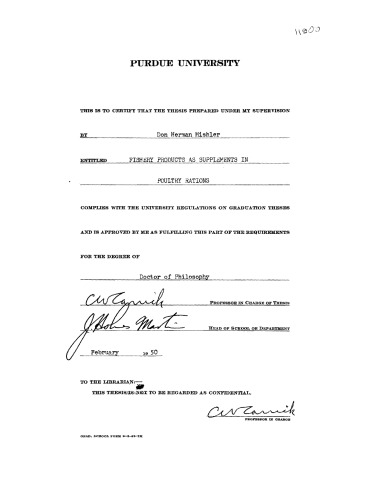 Fishery Products as Supplements in Poultry Rations