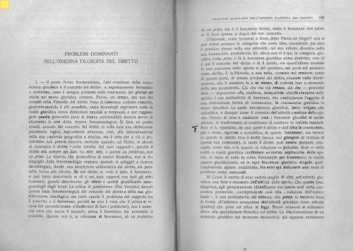 Problemi dominanti nell’odierna filosofia del diritto