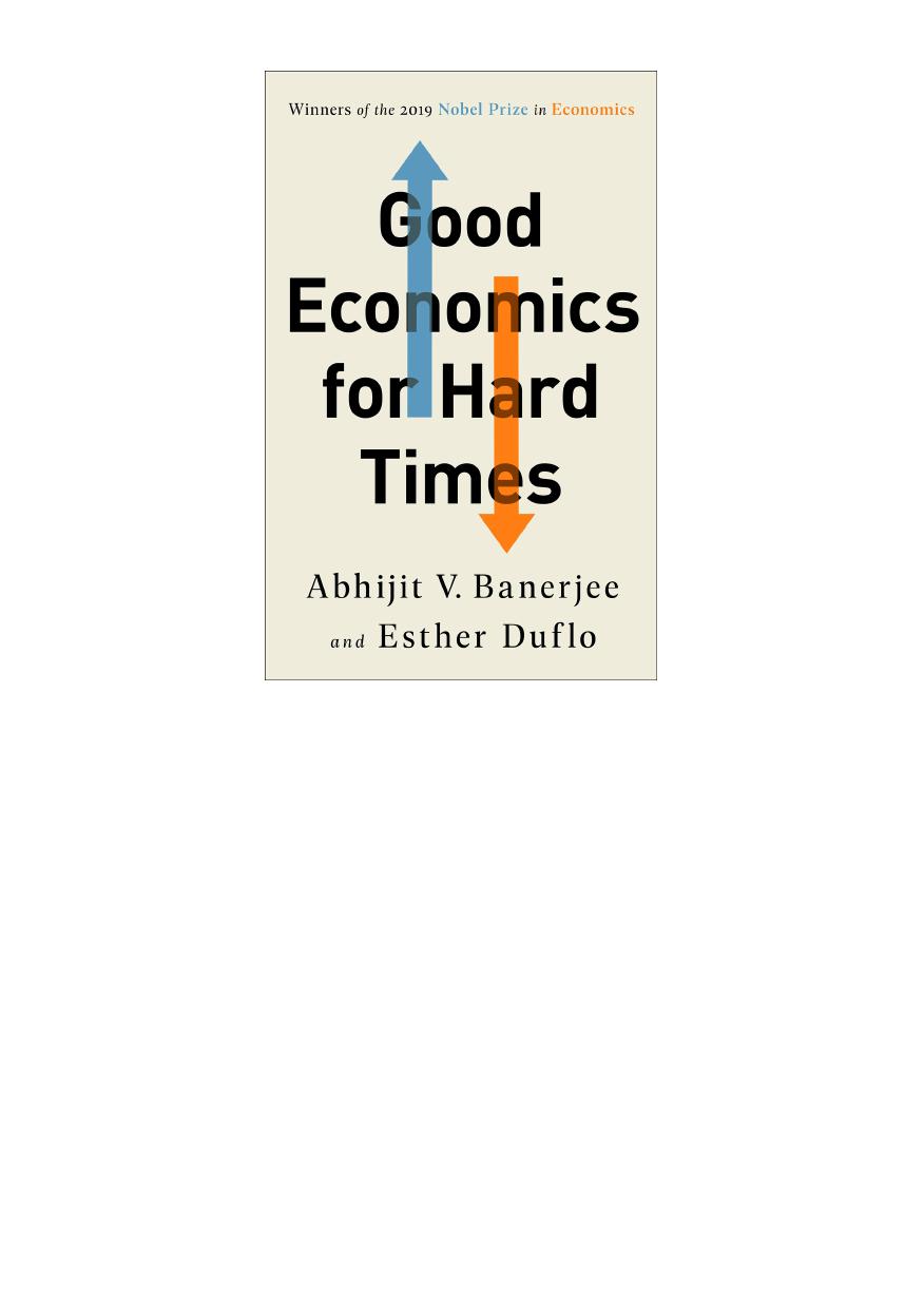 Good Economics For Hard Times
