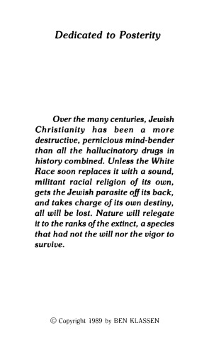 Ben Klassen letters vol. 2