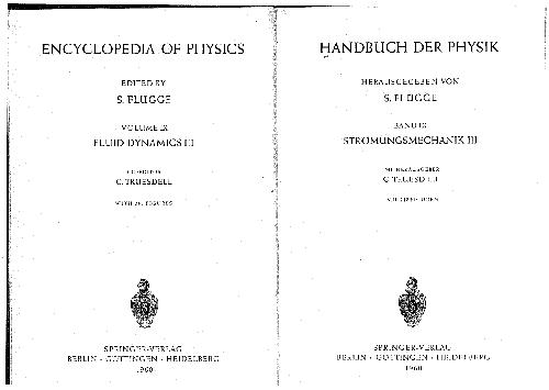 Encyclopedia of Physics. Fluid Dynamics 3