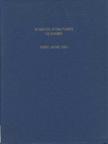 An Analysis of Ezra Pound’s The Seafarer