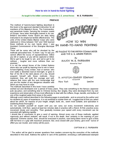 Get Tough!: How to Win in Hand-To-Hand Fighting