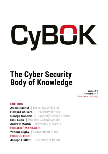CyBok: The Cyber Security Body of Knowledge