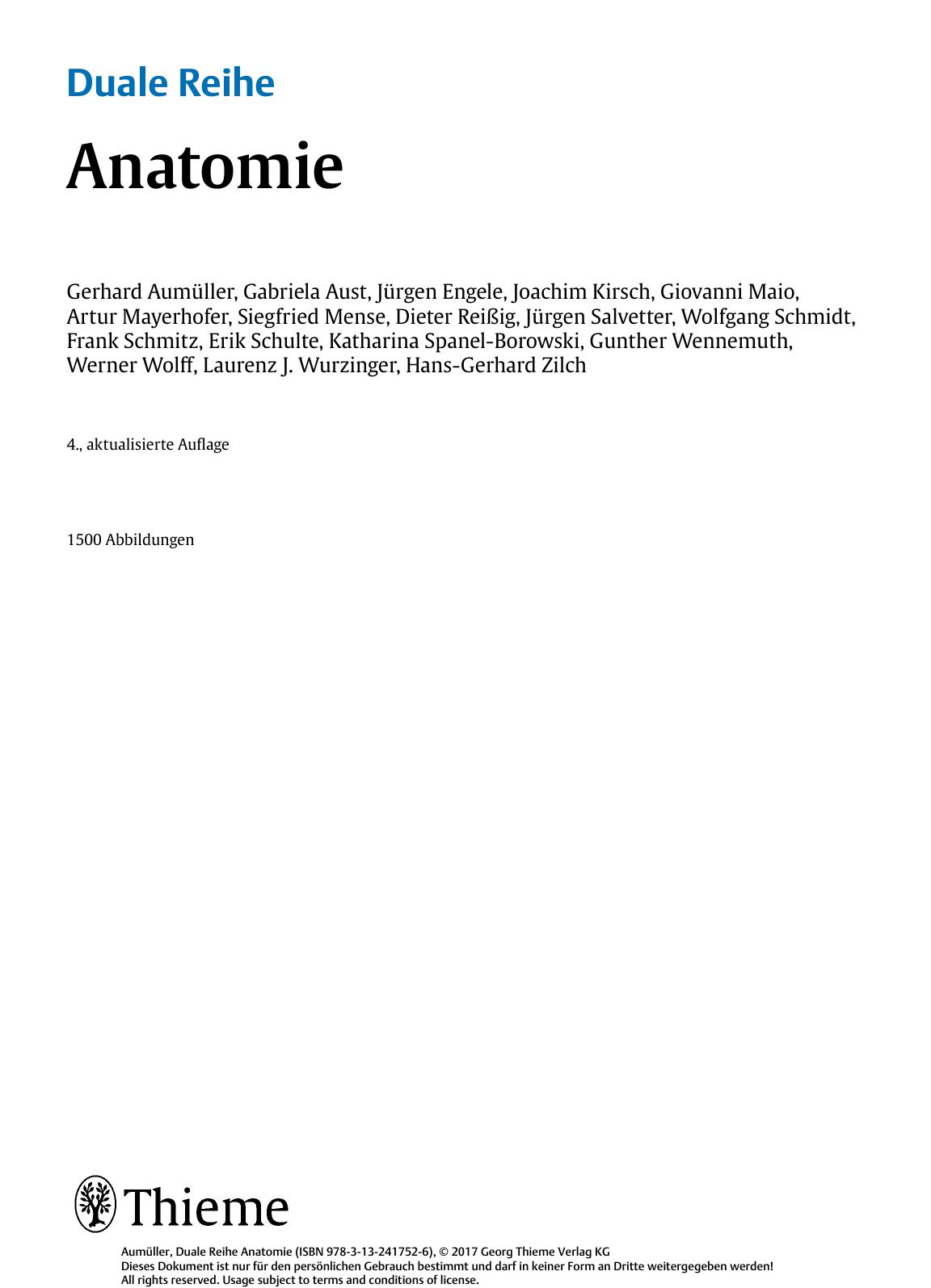 Duale Reihe Anatomie