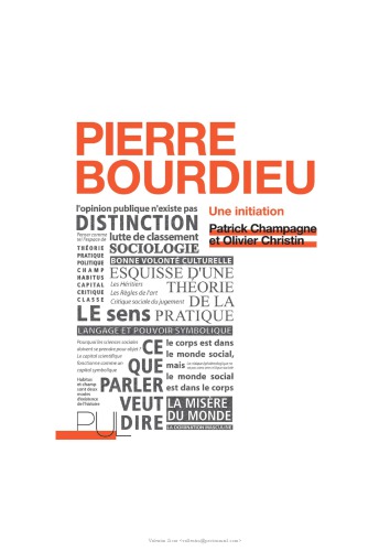 Pierre Bourdieu : une initiation