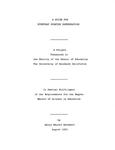 A guide for everyday Spanish conversation