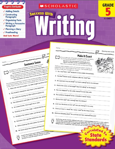 Scholastic Success With Writing Grade 5