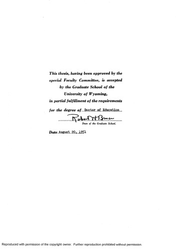 An investigation of the program of studies of the small high school with emphasis on Wyoming