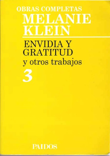 Obras completas III. Envidia y gratitud