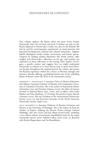 Dostoevsky in Context
